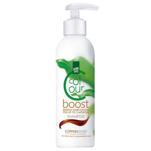 Hennaplus Colour-Boost Shampoo-colourant for Dark Blond to Medium Brown Hair Color Copper 6.76 fl oz (200 ml)