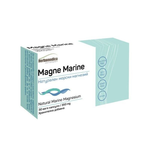 Herba Medica Magne Marin for Healthy Bones and Muscles Natural Marine Magnesium 350 mg 30 Capsules