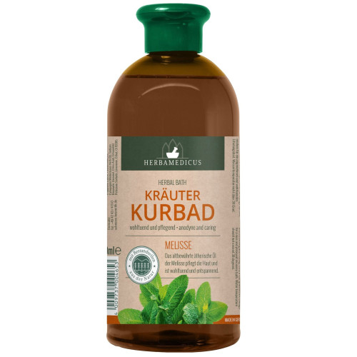 Herbamedicus Bath Oil with Lemon Balm Extract 16.91 fl oz (500 ml)