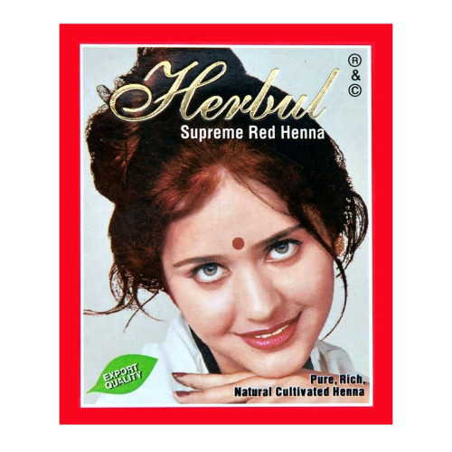 Herbul Indian Henna for Hair Super Red Color 1 pc