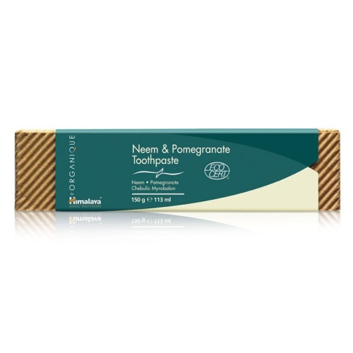 Himalaya Organique Herbal Toothpaste for Healthy Gums with Neem and Pomegranate 1.76 oz (50 g)
