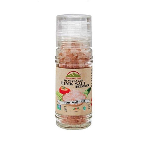 Himalayan Chef Himalayan Pink Salt Coarse in a Grinder 3.53 oz (100 g)