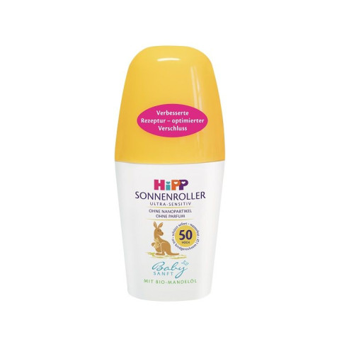 Hipp Babysanft Sun Protection Waterproof Roll-On for Babies SPF 50+ 1.69 fl oz (50 ml)