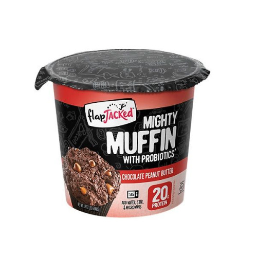 Flapjacked Protein Muffin with Probiotics and Chocolate and Peanut Butter 1.94 oz (55 g)