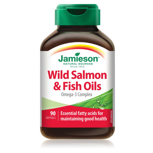 Jamieson Wild Salmon Fish Oil 1000 mg 90 Capsules