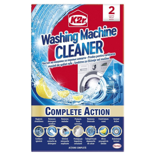 K2r Cleaner Washing Machine Cleaner 2 Sachets 2.65 oz (75 g)