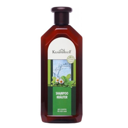 Krauterhof Cleansing Shampoo Against Dandruff for Oily Hair with 7 Herbs 16.91 fl oz (500 ml)