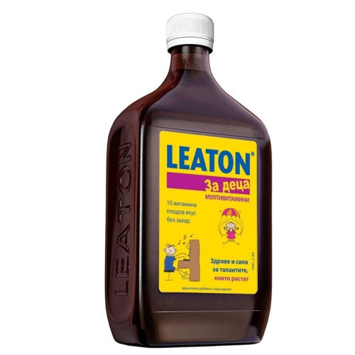 Leaton Multivitamins for High Immunity Against Flu and Colds with Fruit Flavor for Children 16.91 fl oz (500 ml)