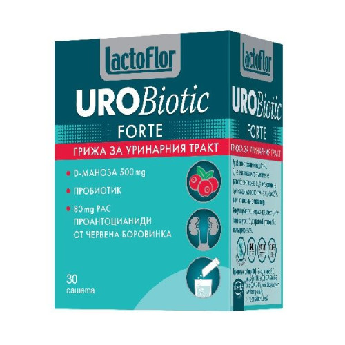Lactoflor Urobio Forte Supports the Urinary Tract with Cranberry 30 Sachets