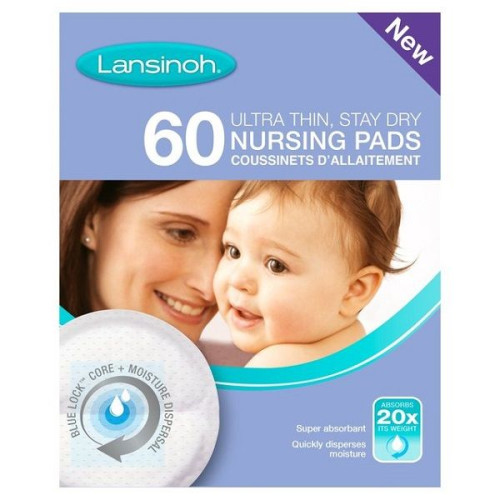 Lansinoh Cotton Nursing Pads for Dry Clothes After Breastfeeding 60 pcs