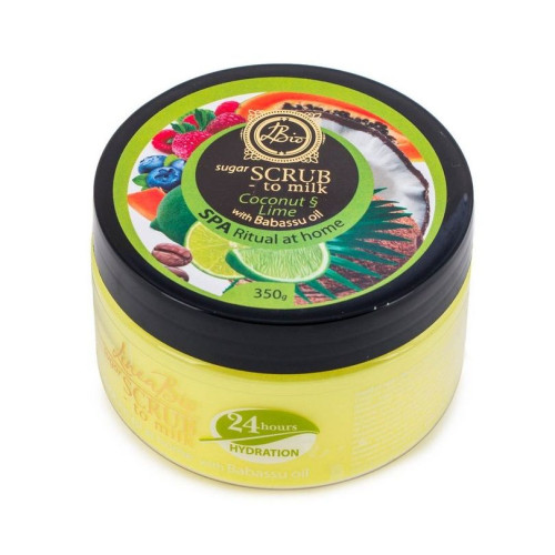 Linea Bio Spa Body Scrub with Babassu Oil Coconut and Lime 3 1.76 oz (50 g)