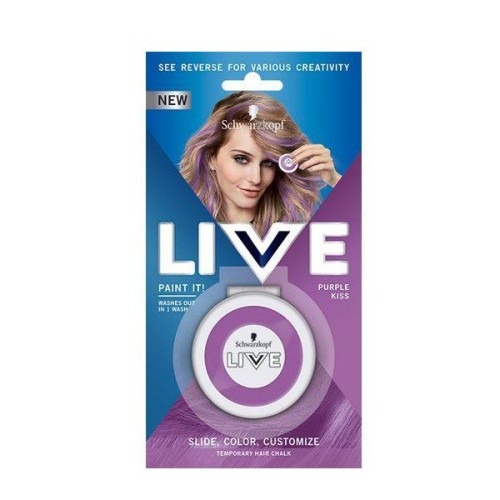Schwarzkopf Live Paint It! Hair Applicator for Temporary Highlights Color Purple Kiss