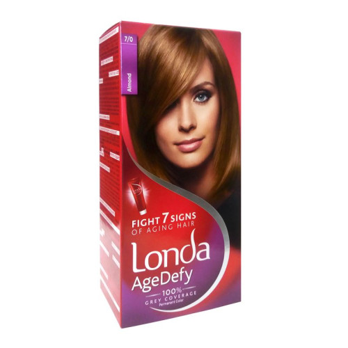 Londa Age Defy Cream Hair Dye for Complete Coverage of Gray Hair Color 7/0
