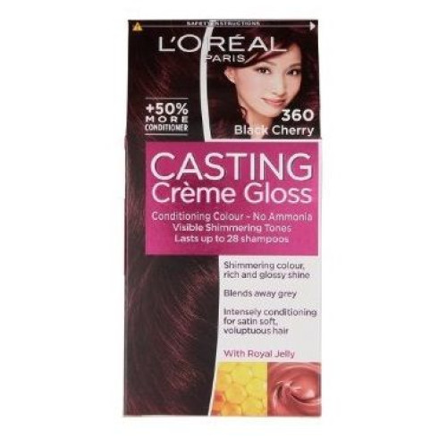 L'oreal Casting Creme Gloss Ammonia-Free Hair Dye 360 Black Cherry 4.06 fl oz (120 ml)