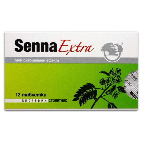 Drogerii Stoletnik Senna for Hemorrhoids and Difficult Bowel Movements 12 Tablets