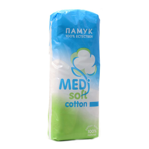 Medica Medisoft Cotton 100% Natural Absorbent Cotton for Hygiene and Cosmetic Procedures 2.47 oz (70 g)