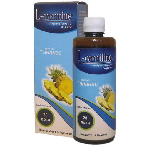 Panacea 2001 L-Carnitine Syrup for Weight Loss and Fat Burning with Pineapple 13.53 fl oz (400 ml)
