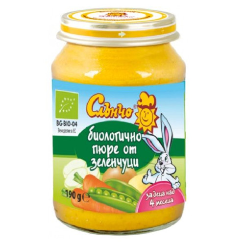 Slancho Organic Vegetable Puree for Children 4+ Months 6.7 oz (190 g) - 4310