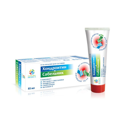 Natura Medica Chondroitin and Sabelnik Gel-balm for Joint and Ligament Problems 2.87 fl oz (85 ml)