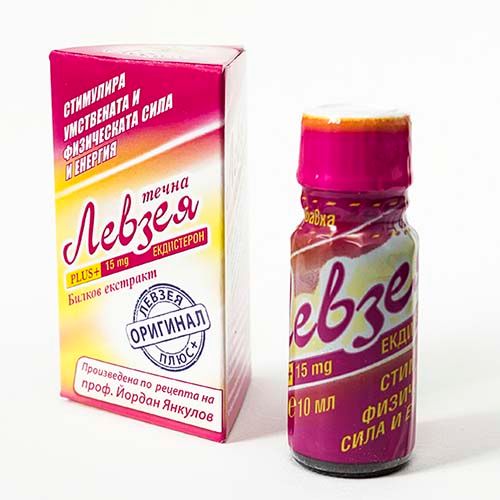 Tsvetelina Levzeya Plus Liquid Herbal Extract for High Immunity and More Energy 0.34 fl oz (10 ml)