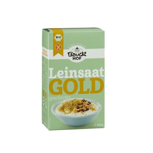 Bauck Hof Organic Golden Flaxseed Ground 7.05 oz (200 g)