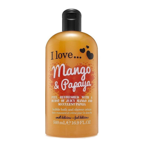 I Love Body Shower Gel with Mango and Papaya Fragrance 16.91 fl oz (500 ml)