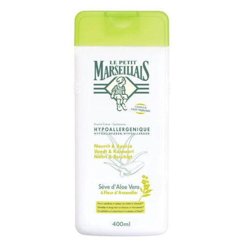 Le Petit Marseillais Hydrating Shower Cream with Aloe and Almond Blossom 13.53 fl oz (400 ml)