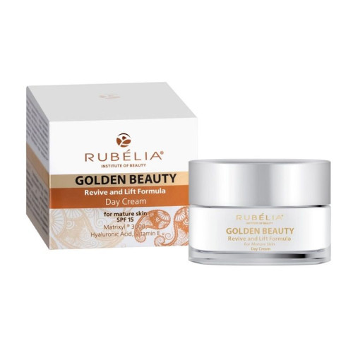 Rubelia Golden Beauty Day Cream for Face and Neck for Tired Skin 1.69 fl oz (50 ml)