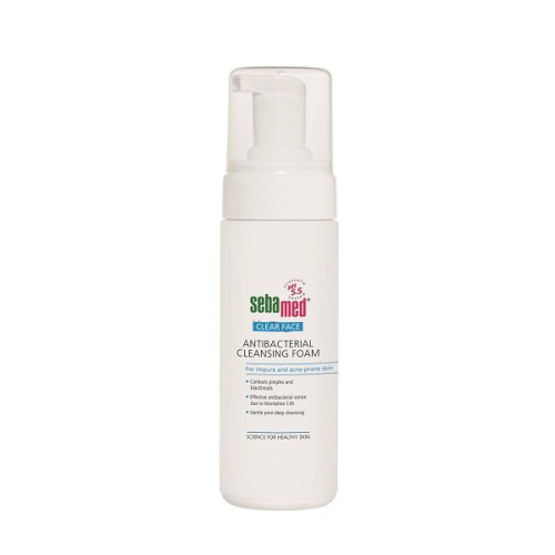 Sebamed Clear Face Antibacterial Cleansing Foam for Acne-Prone Skin 1.69 fl oz (50 ml)
