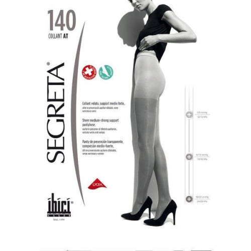Segreta Collant at 140 Women's Tights with Medium Compression Color Chamois Size 3 1 pc