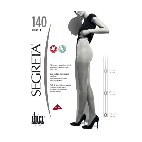 Segreta Collant at 140 Women's Tights Medium-Strong Compression Color Chamois Size 4 1 pc