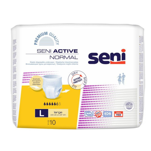 Seni Active Normal Absorbent Pants for Adults Size L 10 pcs