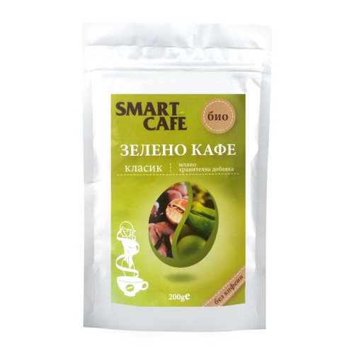 Smart Cafe Organic Green Coffee Ground Decaffeinated for Detoxification 7.05 oz (200 g)