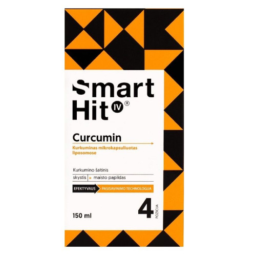 Valentis Smart HIT IV Curcumin for Healthy Liver and Normal Cholesterol Levels 5.07 fl oz (150 ml)