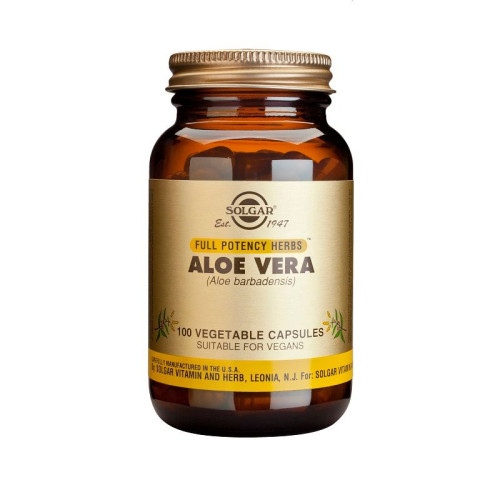 Solgar Aloe Vera for High Immunity in Cases of Fatigue and Exhaustion 100 Capsules