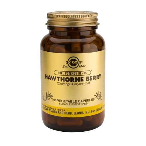 Solgar Hawthorn Herb for High Cholesterol and a Healthy Heart 100 Capsules