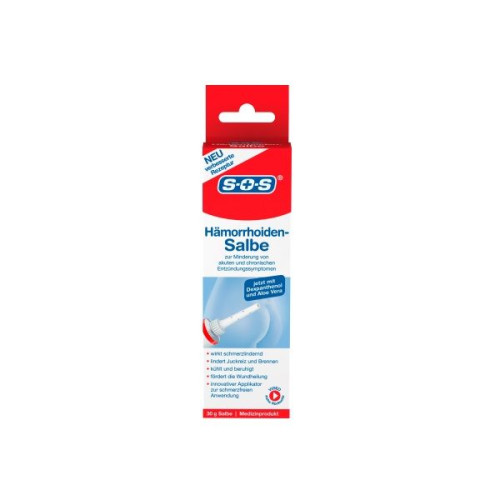 SOS Hemorrhoid Ointment with Aloe Vera 1.06 oz (30 g)