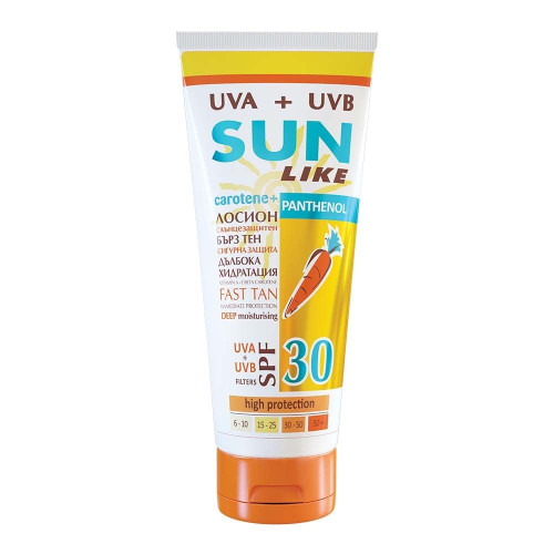 Sun Like Carotene Panthenol Sunscreen Moisturizing Body Lotion SPF 30 6.76 fl oz (200 ml)