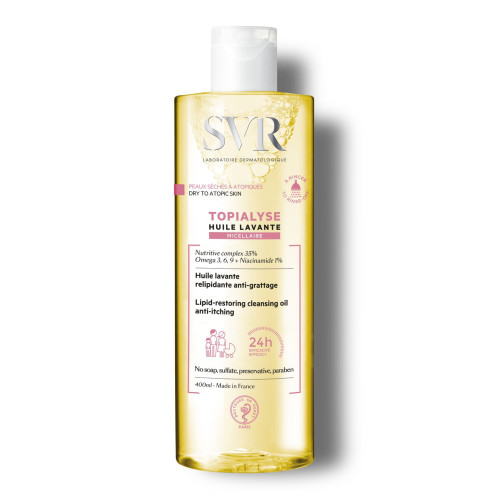SVR Topialyse Micellar Hydrating Oil for Babies with Atopic Skin Paraben-Free 13.53 fl oz (400 ml)