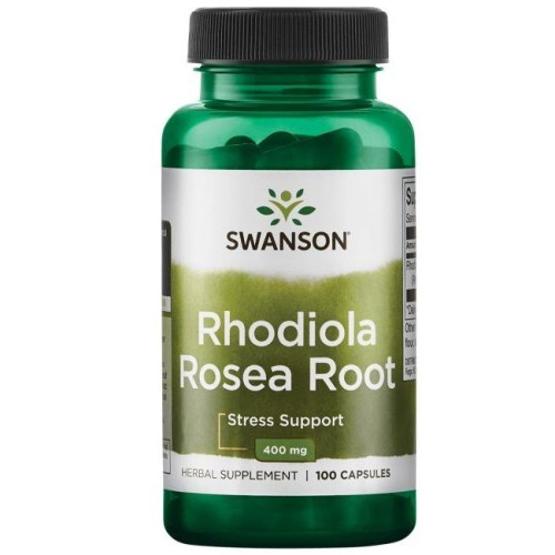 Swanson Rhodiola Rosea for Stress Nervousness and Tension 400 mg 100 Capsules