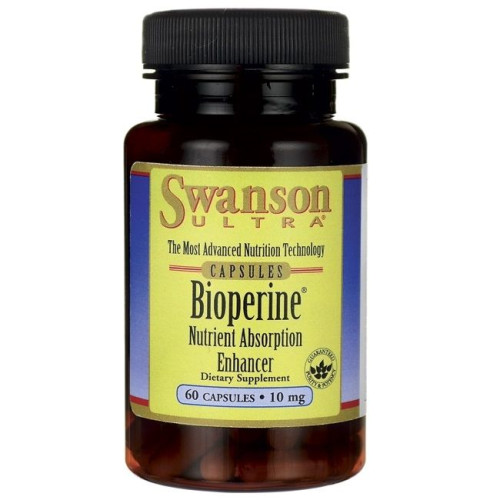 Swanson Bioperine for Better Nutrient Absorption 10 mg 60 Capsules