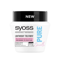 Syoss Pure Smooth Lightweight Mask for Normal to Thick Hair 10.14 fl oz (300 ml)
