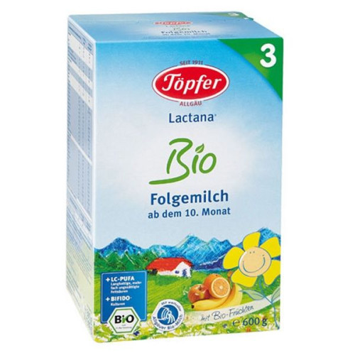 Lactana Bio 3 Transitional Organic Milk for Babies Over 10+ Months 1.32 lb (600 g)