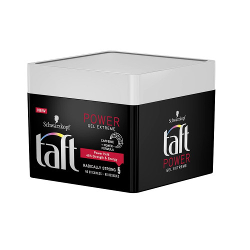 Taft Power Hair Gel for Extreme Hold with Caffeine 8.45 fl oz (250 ml)