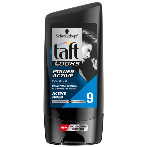 Taft Looks Power Active Hair Gel with Strong Hold 5.07 fl oz (150 ml)