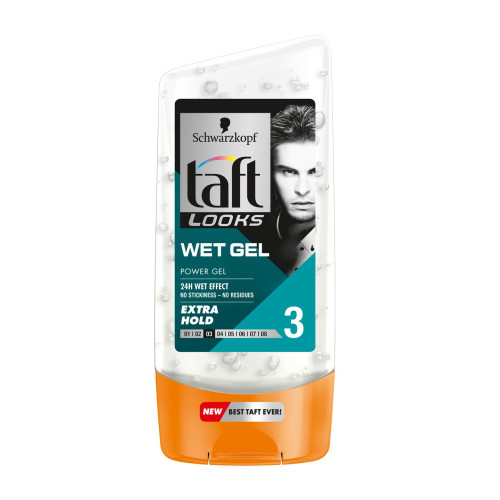 Taft Looks Wet Look Hair Gel 5.07 fl oz (150 ml)