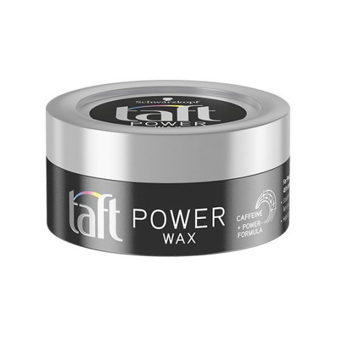 Taft Power Hair Wax for Mega Strong Hold with Caffeine 2.54 fl oz (75 ml)