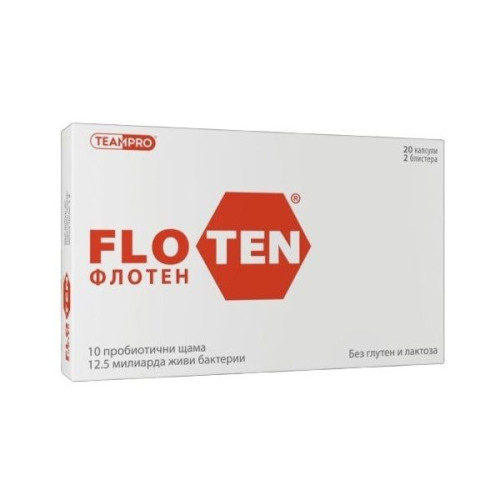 TeamPro Floten Natural Probiotic for Intestinal Balance and Immunity 20 Capsules