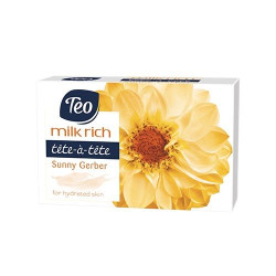 Teo Milk Rich Sunny Gerber Moisturizing Soap with Glycerin and Gerbera Scent 3.53 oz (100 g)