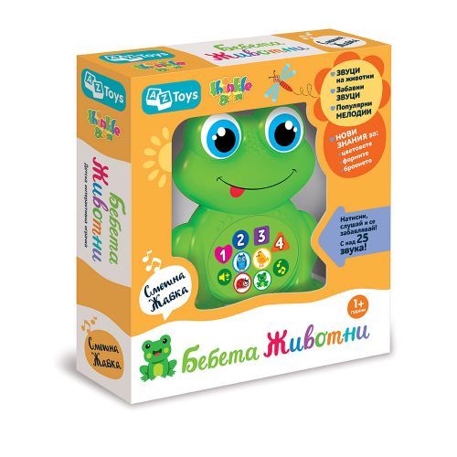 Thinkle Stars Musical Toy Funny Frog for Children 12+ Months